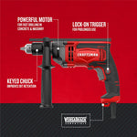 Graphic of CRAFTSMAN Drills: Hammer highlighting product features