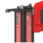 Close up of 20 volt 18 gauge cordless brad nailer kit.