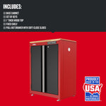 Graphic of CRAFTSMAN Storage: Cabinets & Chests Stationary highlighting product features