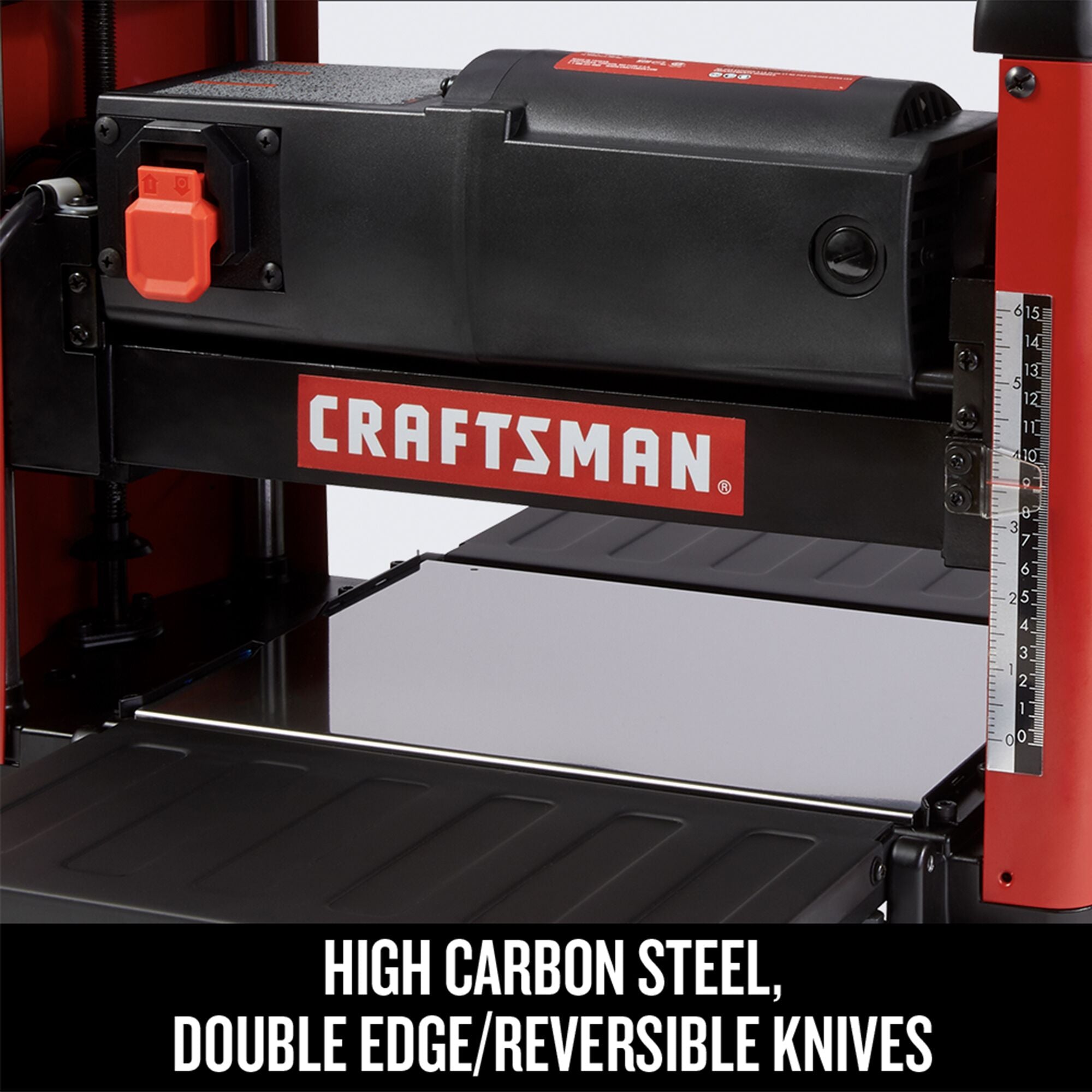 Graphic of CRAFTSMAN Bench & Stationary: Thickness Planers highlighting product features