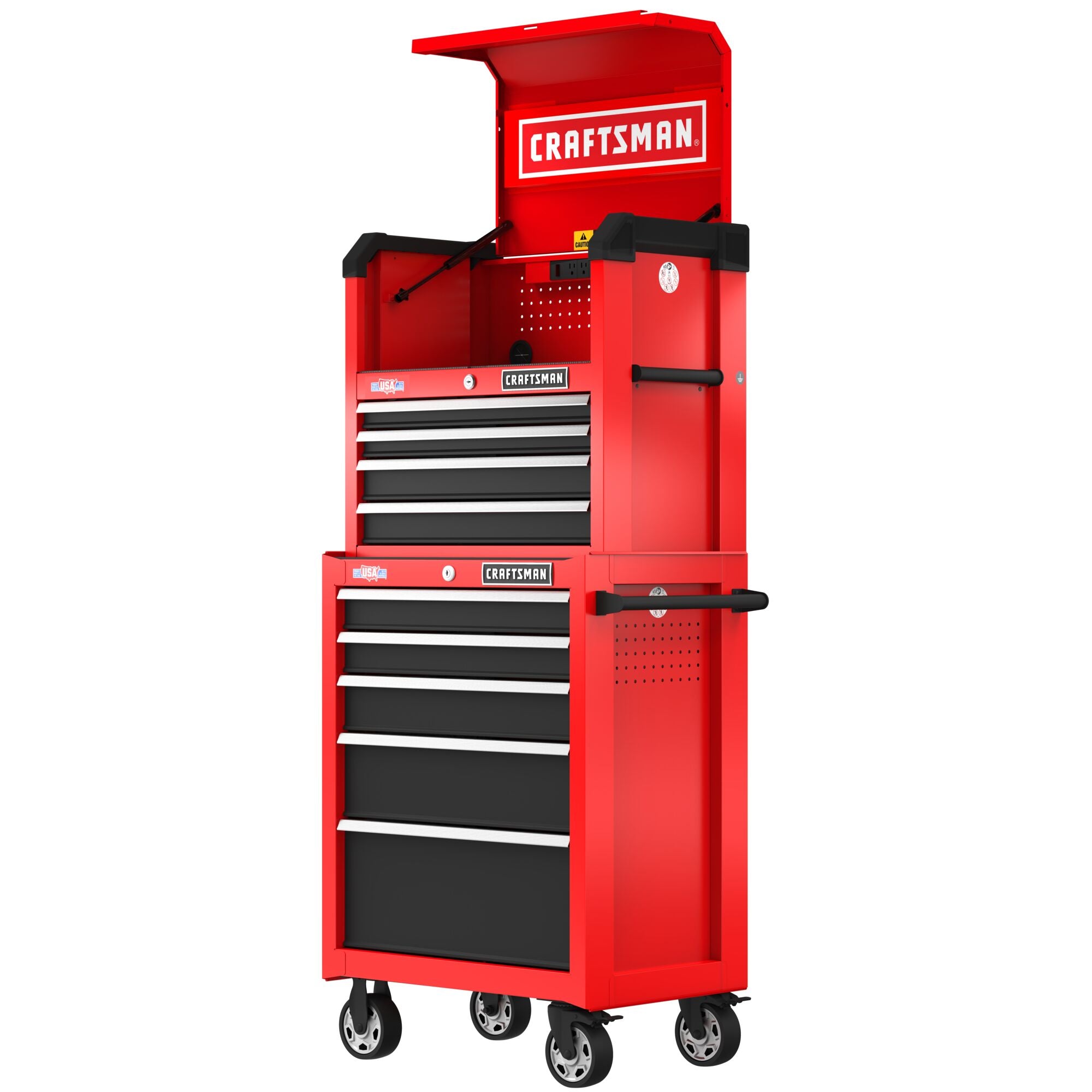 26 inch 5 drawer rolling tool cabinet with 26 inch 4 drawer tool chest.