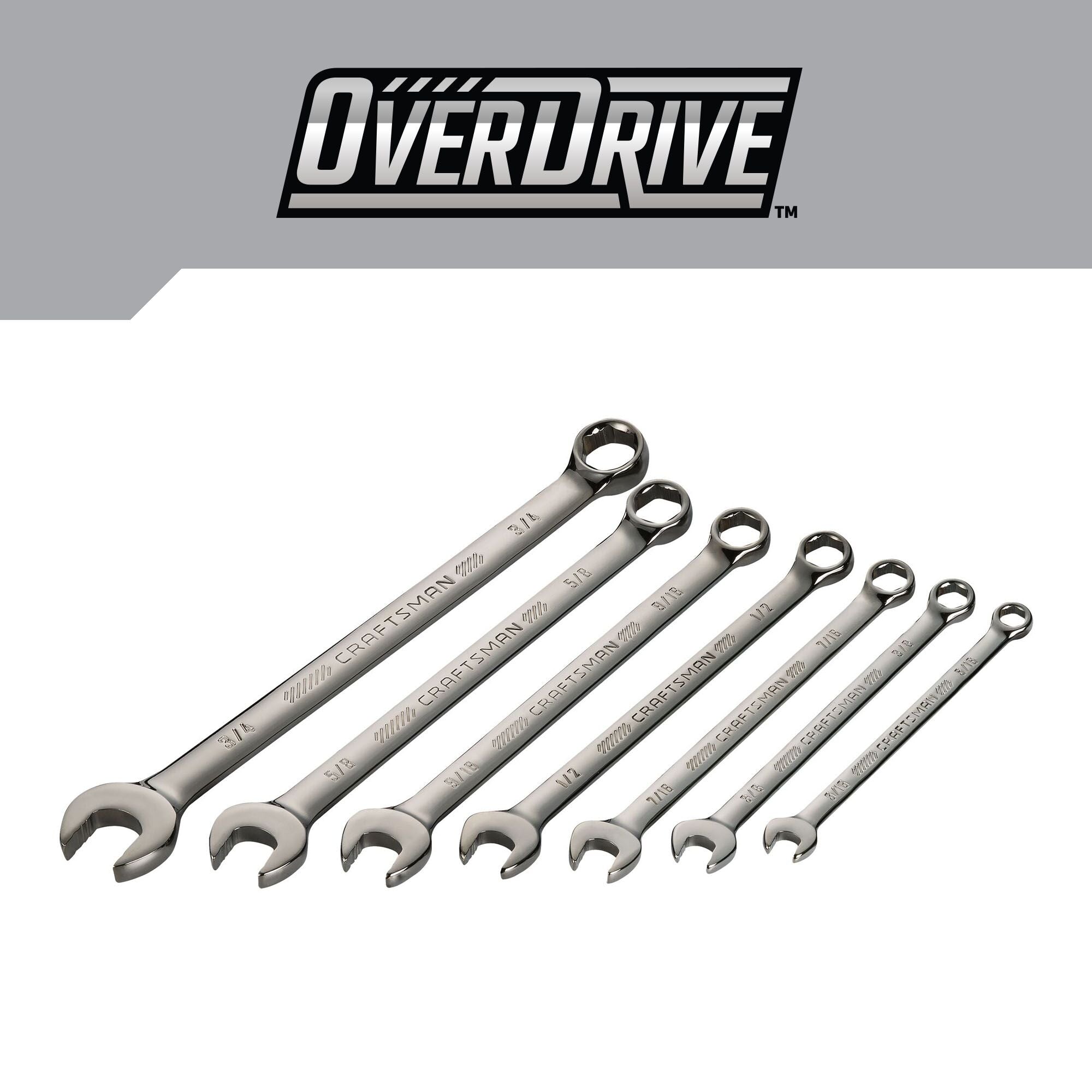 CRAFTSMAN OVERDRIVE 7 PIECE WRENCH SET product on white background