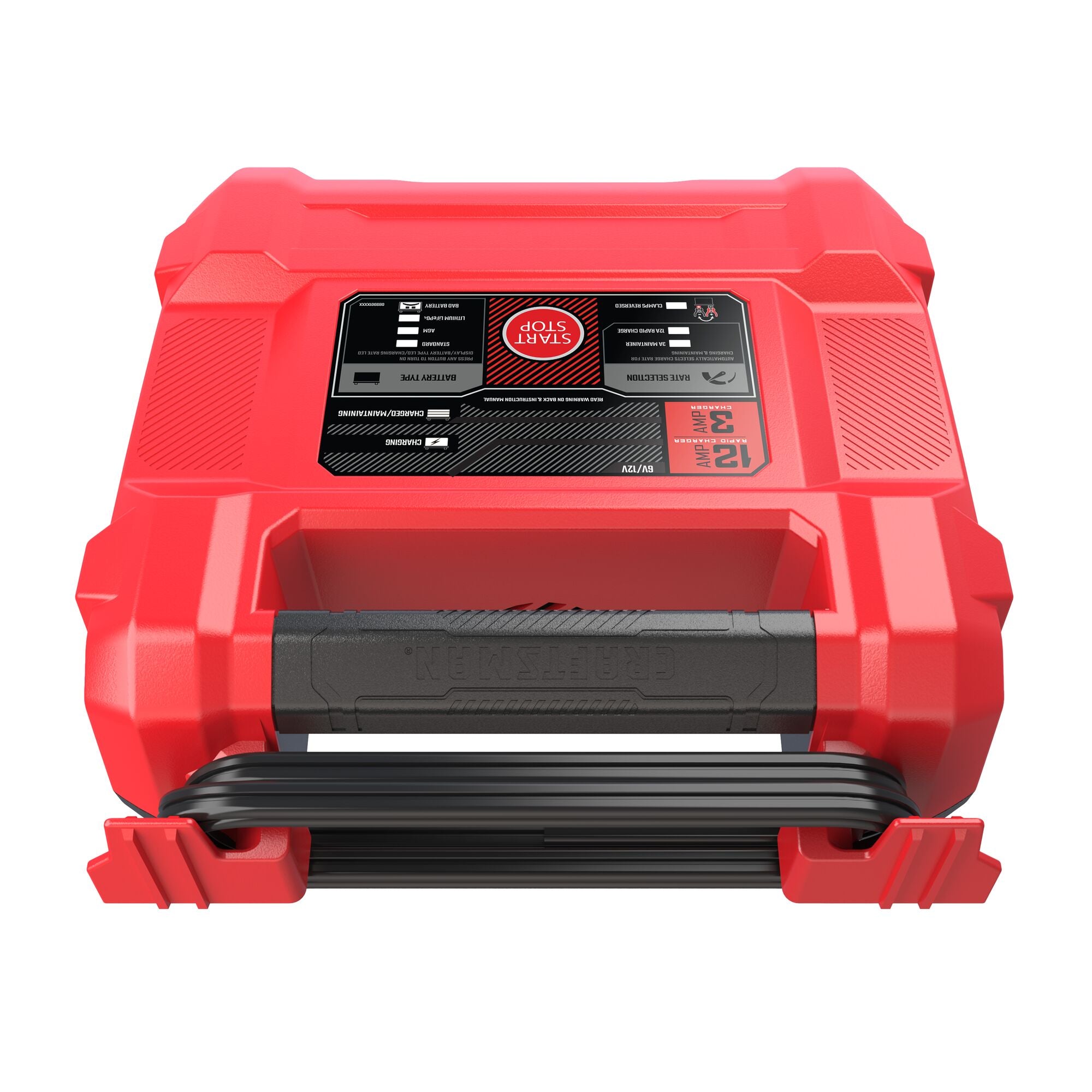 12A 6V/12V Fully Automatic Battery Charger and Maintainer top view