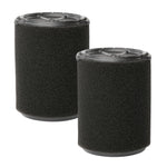 Front facing 2-pack CRAFTSMAN Wet Application Foam Filter for 5-20 Gallon CRAFTSMAN Shop Vacuums