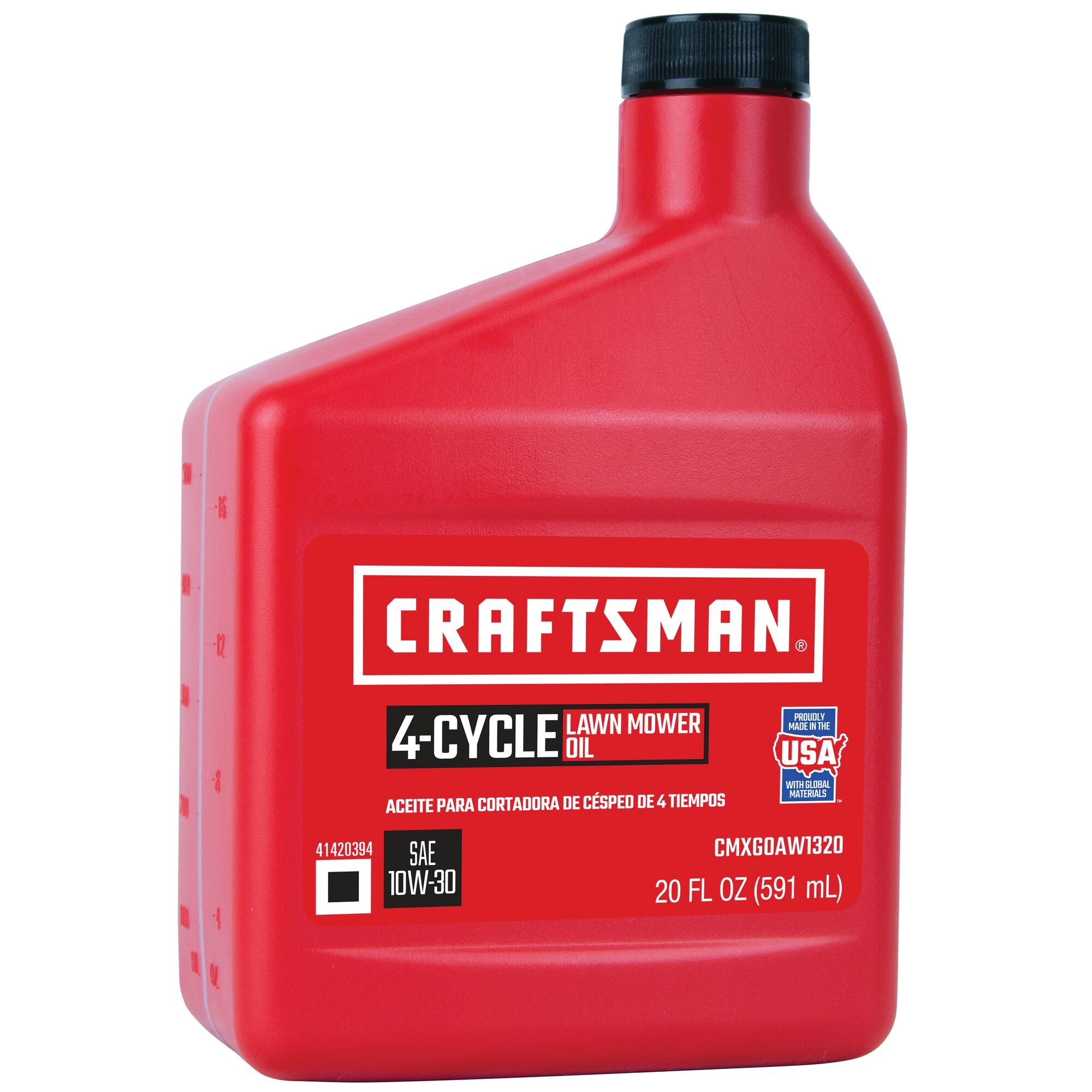 20 ounce 4 cycle lawn mower oil.