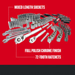 Graphic of CRAFTSMAN Mechanics Tool Set highlighting product features