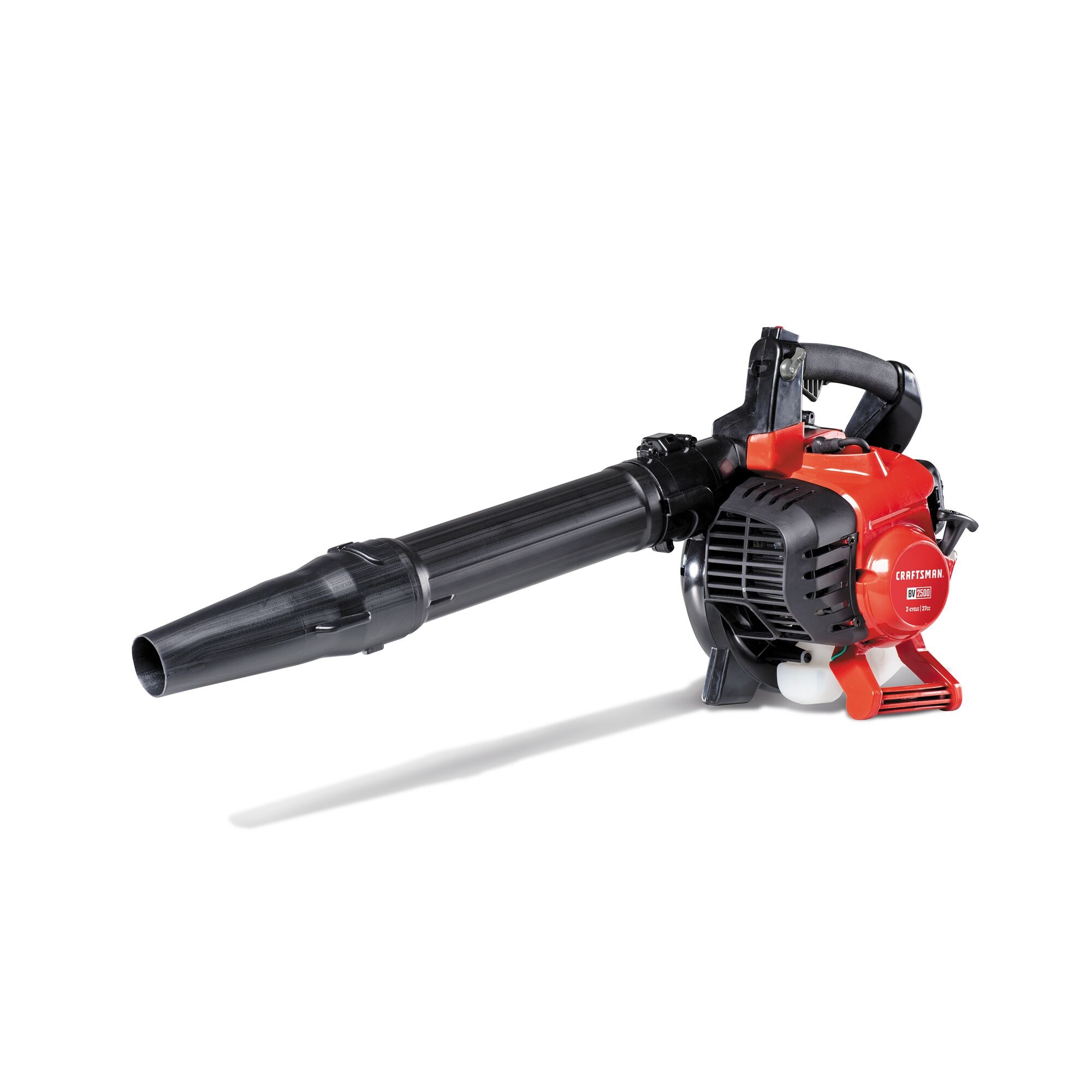 Right profile of BV2500 27 CC 2 cycle gas leaf blower cum vacuum cum mulcher.