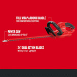 Graphic of CRAFTSMAN Hedge Trimmers highlighting product features