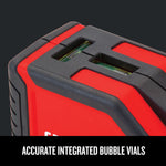 Graphic of CRAFTSMAN Measuring: Laser Level highlighting product features