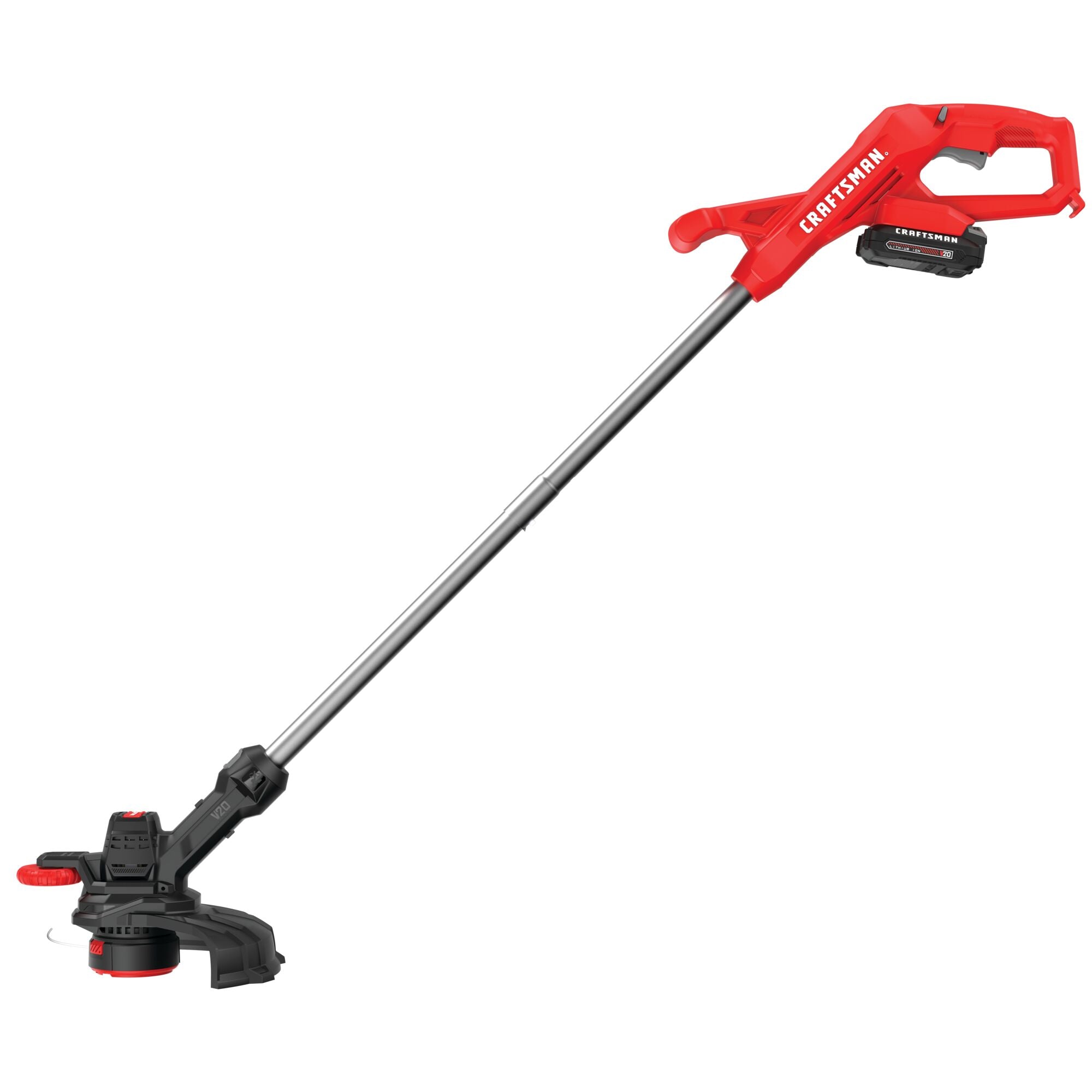 20 volt cordless 10 inch weedwacker string trimmer and edger.