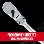 Graphic of CRAFTSMAN Ratchets highlighting product features