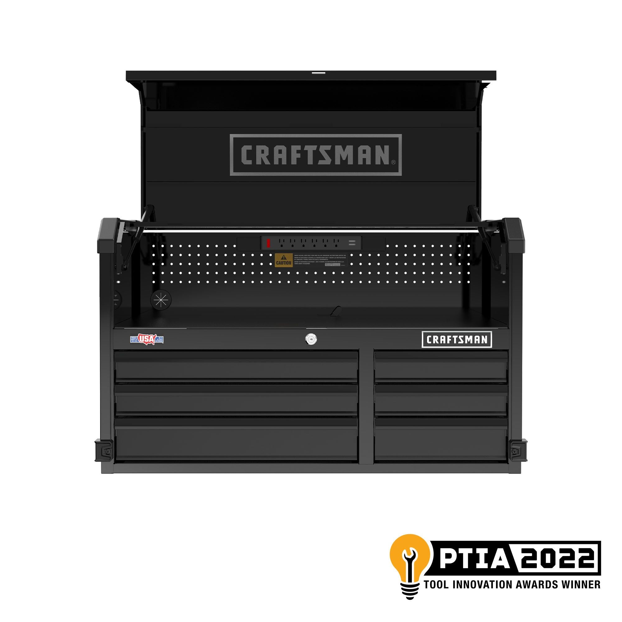 2022 Pro Tool Innovation Award Winner CRAFTSMAN Premium S2000 Series 41 inch Wide 6-Drawer Tool Chest