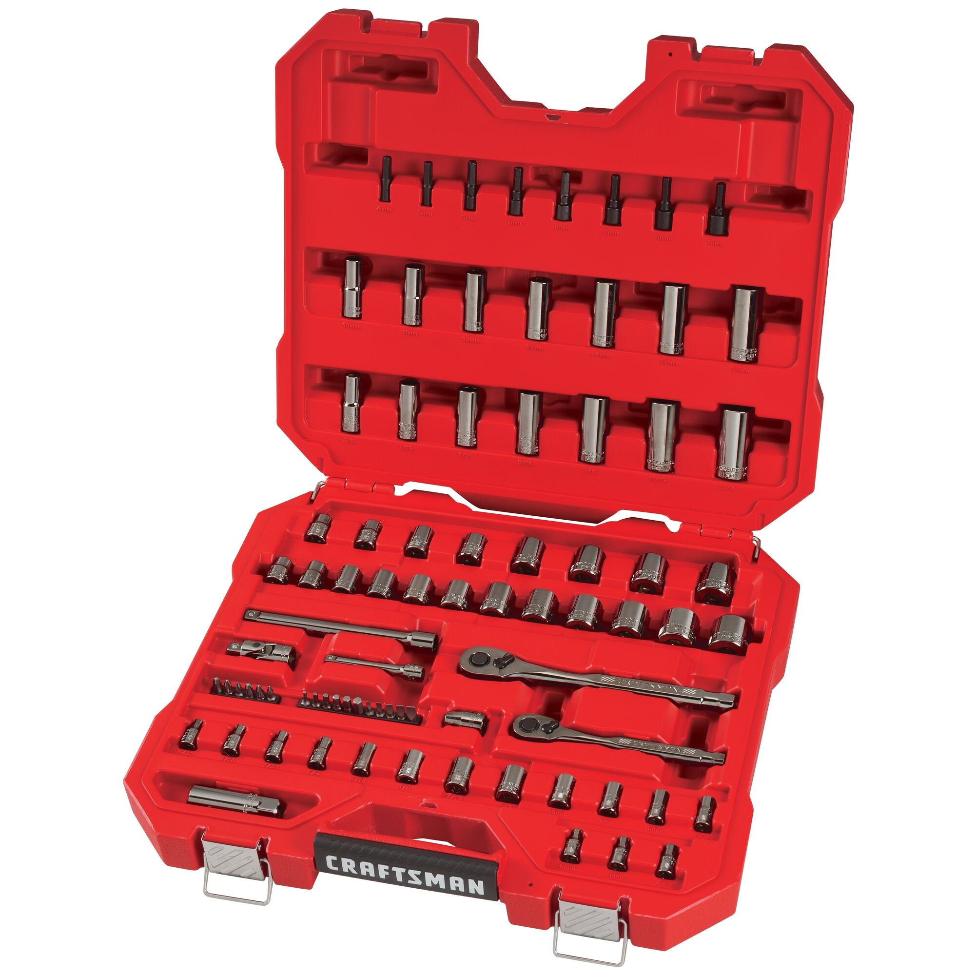 Graphic of CRAFTSMAN Mechanics Tool Set highlighting product features