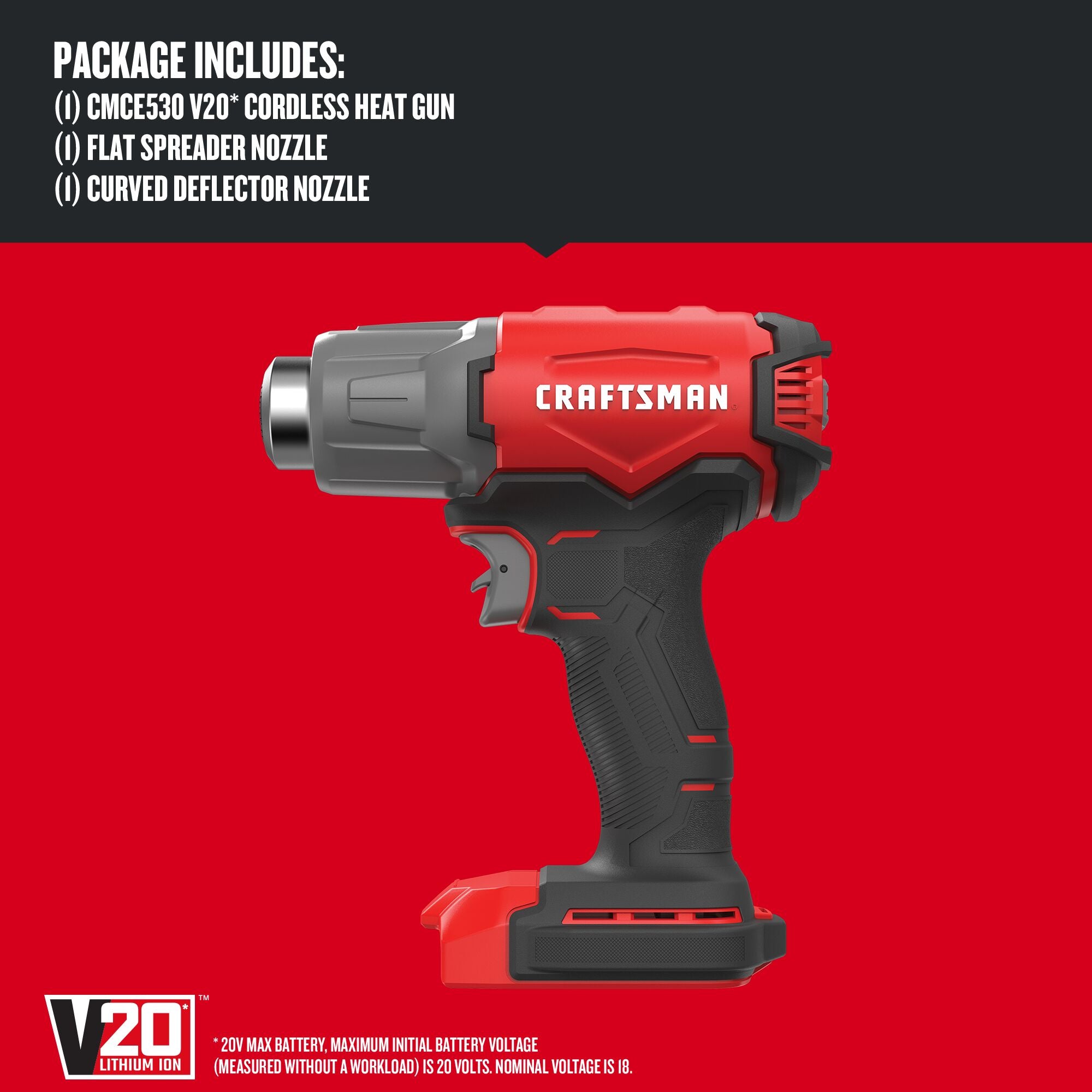 Graphic of CRAFTSMAN Heat Gun highlighting product features