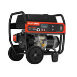 Left profile of 7000 watt portable generator carb compliant.