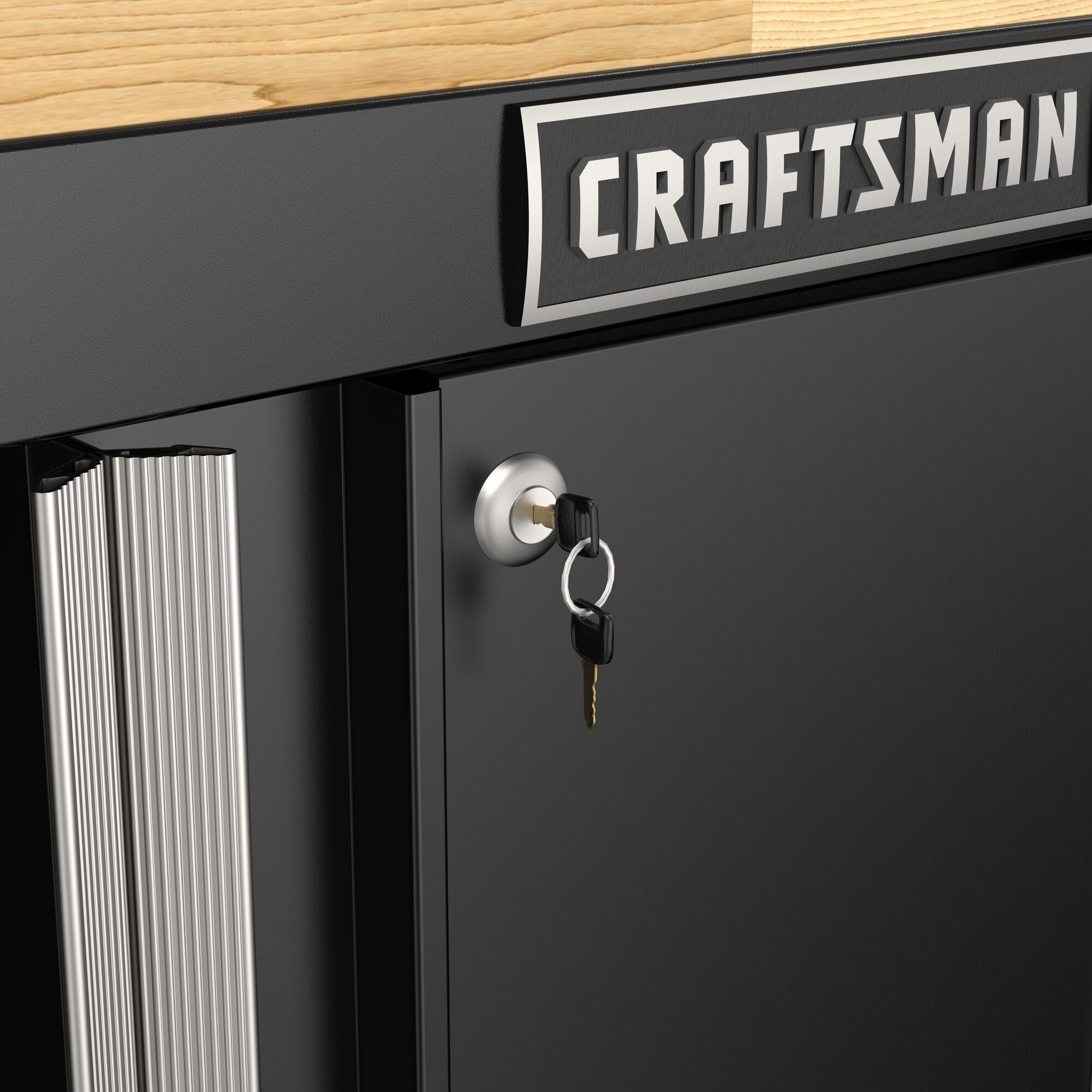 CRAFTSMAN 26.5-in wide 2-door base cabinet with lock and key feature