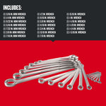 Graphic of CRAFTSMAN Wrenches: Set highlighting product features