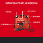 1000A Jump Starter and Portable Power Station features  graphic