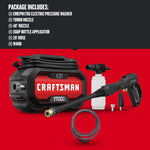 Graphic of CRAFTSMAN Pressure Washers highlighting product features