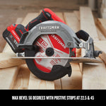 Graphic of CRAFTSMAN Circular Saws highlighting product features