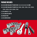 Graphic of CRAFTSMAN Mechanics Tool Set highlighting product features