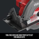 Graphic of CRAFTSMAN Circular Saws highlighting product features