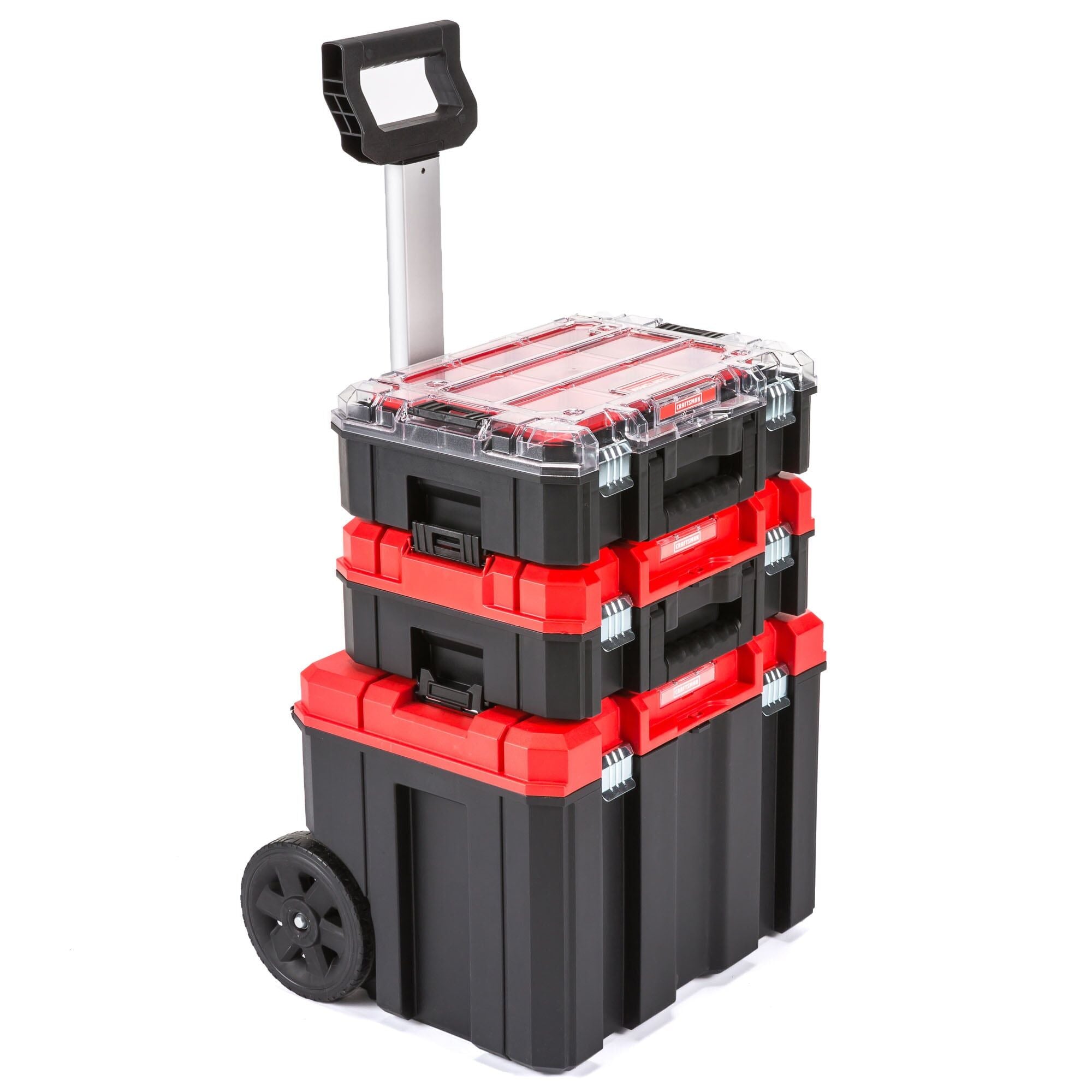 CRAFTSMAN Versastack 3-Box Red and Black Portable Storage Tower