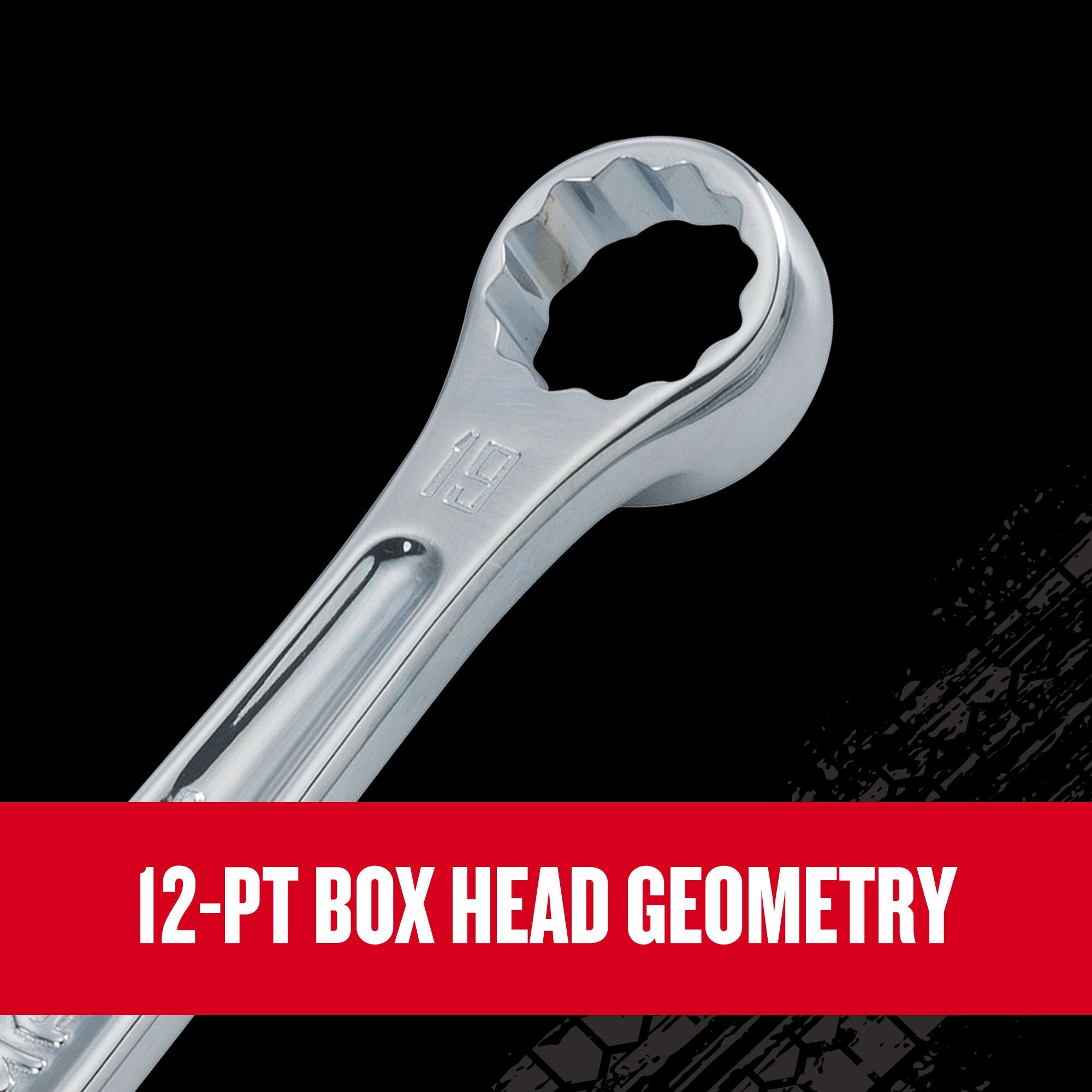 Graphic of CRAFTSMAN Wrenches: Combination highlighting product features