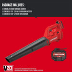 Graphic of CRAFTSMAN Leaf Blowers highlighting product features