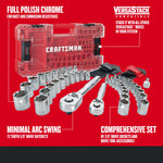 Graphic of CRAFTSMAN Mechanics Tool Set highlighting product features