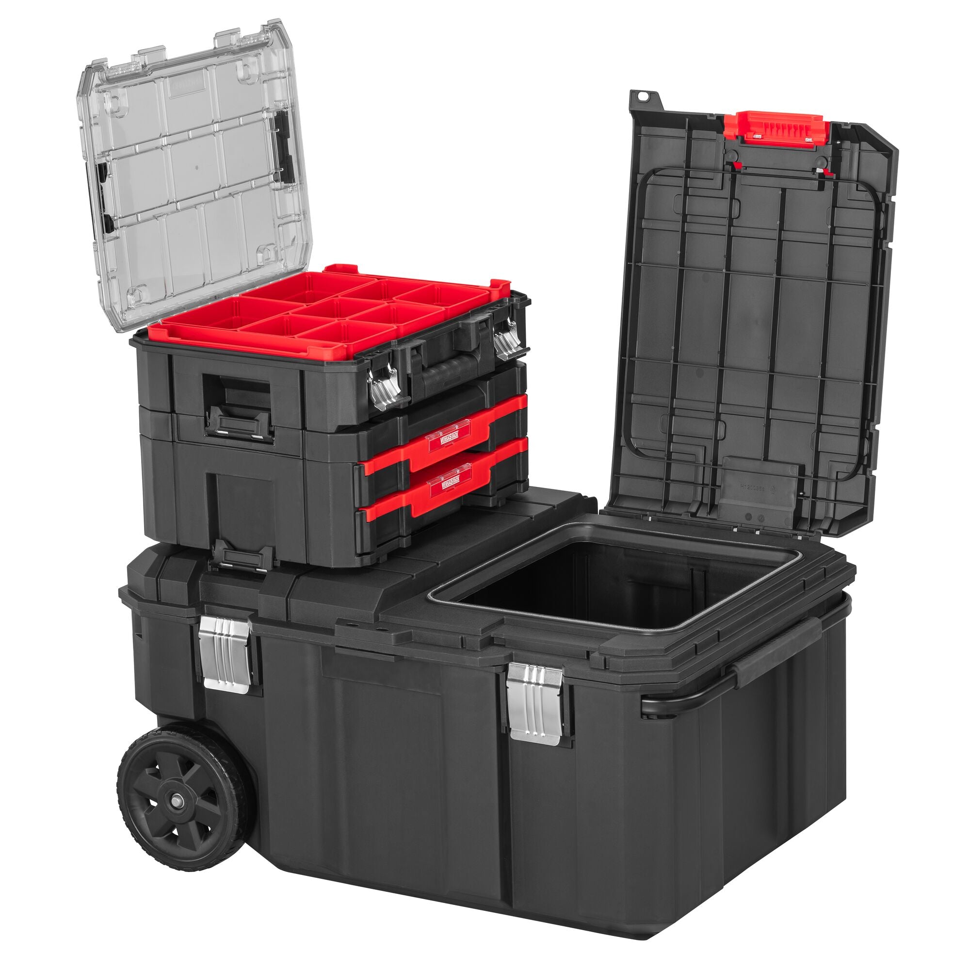 CRAFTSMAN VERSASTACK 30 Gallon Chest with additional VERSASTACK products attached