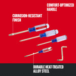 Graphic of CRAFTSMAN Screwdrivers: Acetate highlighting product features