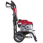 Profile of 3200 Max P S I / 2.4 max G P M Pressure washer.