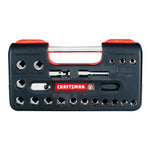 21 piece 1 half inch drive metric 6 point tool set packed in its case.