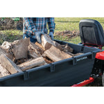 Smooth ride feature of 17 cubic foot poly cart.