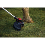13 inch cutting swath feature of 20 volt weedwacker 13 inch cordless string trimmer and edger with automatic feed kit 2.0 ampere per hour.