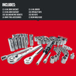 Graphic of CRAFTSMAN Mechanics Tool Set highlighting product features