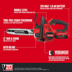 Graphic of CRAFTSMAN Chain Saws highlighting product features