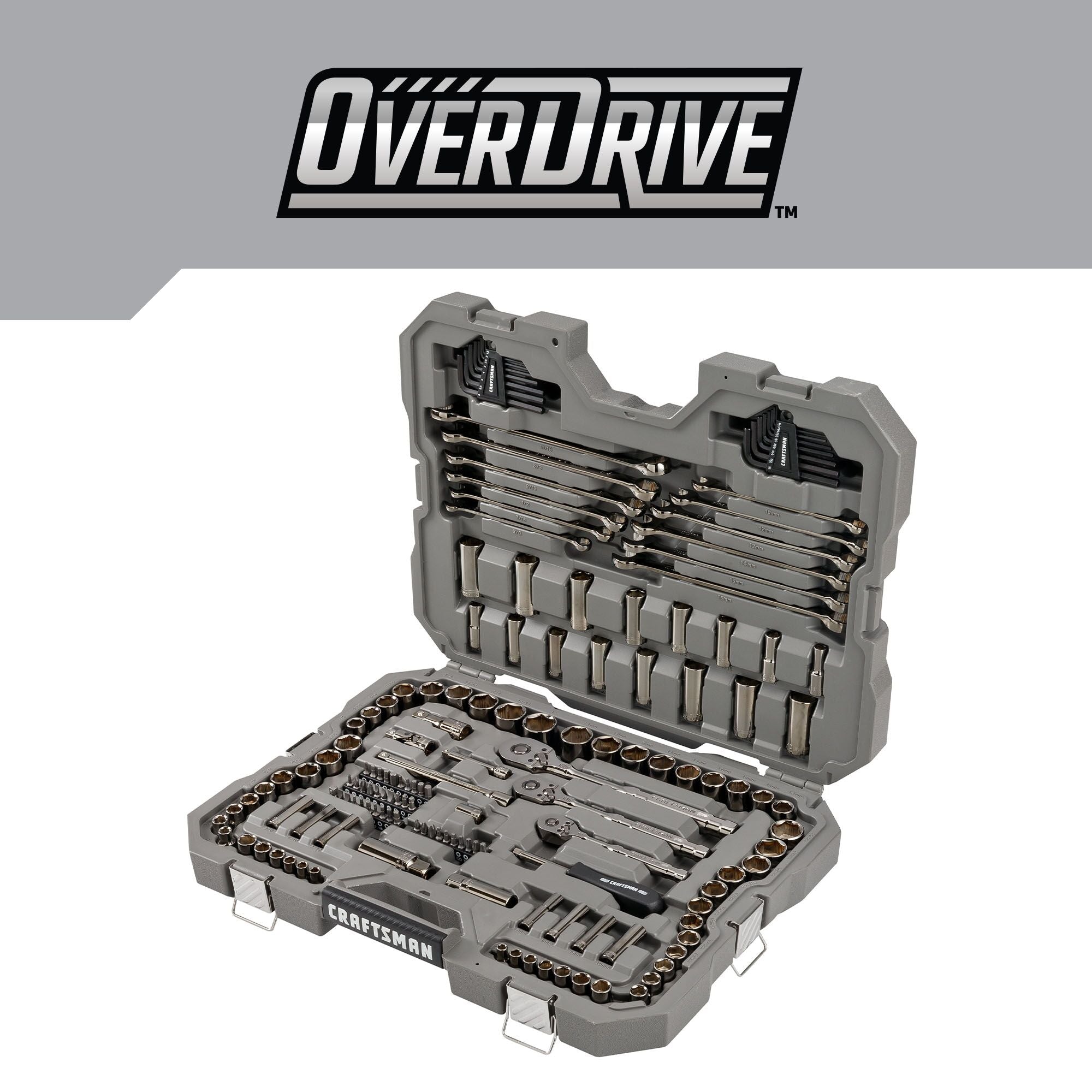 CRAFTSMAN OVERDRIVE 154 PIECE MECHANICS TOOL SET in case