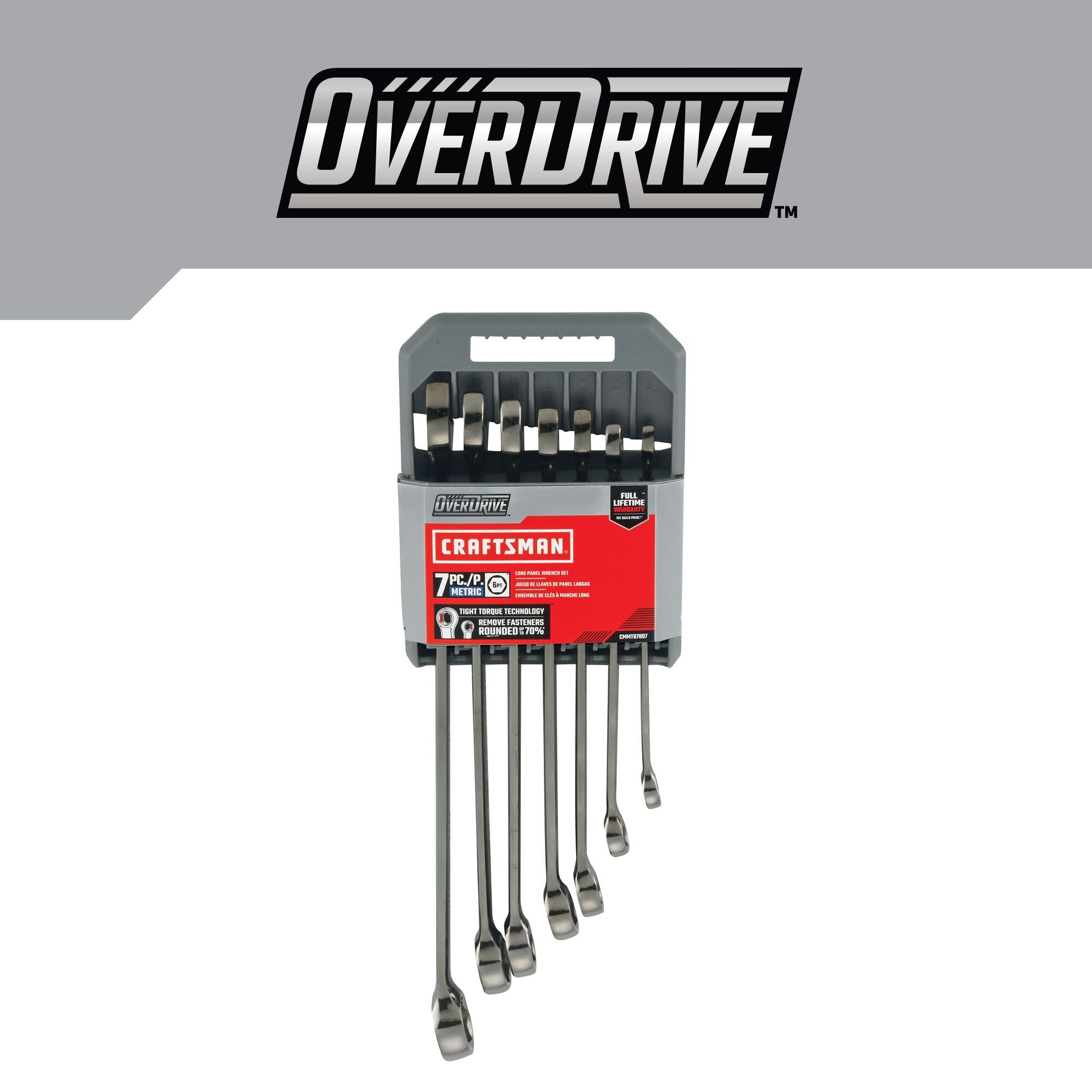 CRAFTSMAN OVERDRIVE 7 PIECE WRENCH SET in case