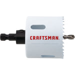 View of CRAFTSMAN Hole Saws on white background