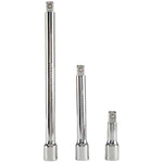 3 piece half inch drive extension bar set.