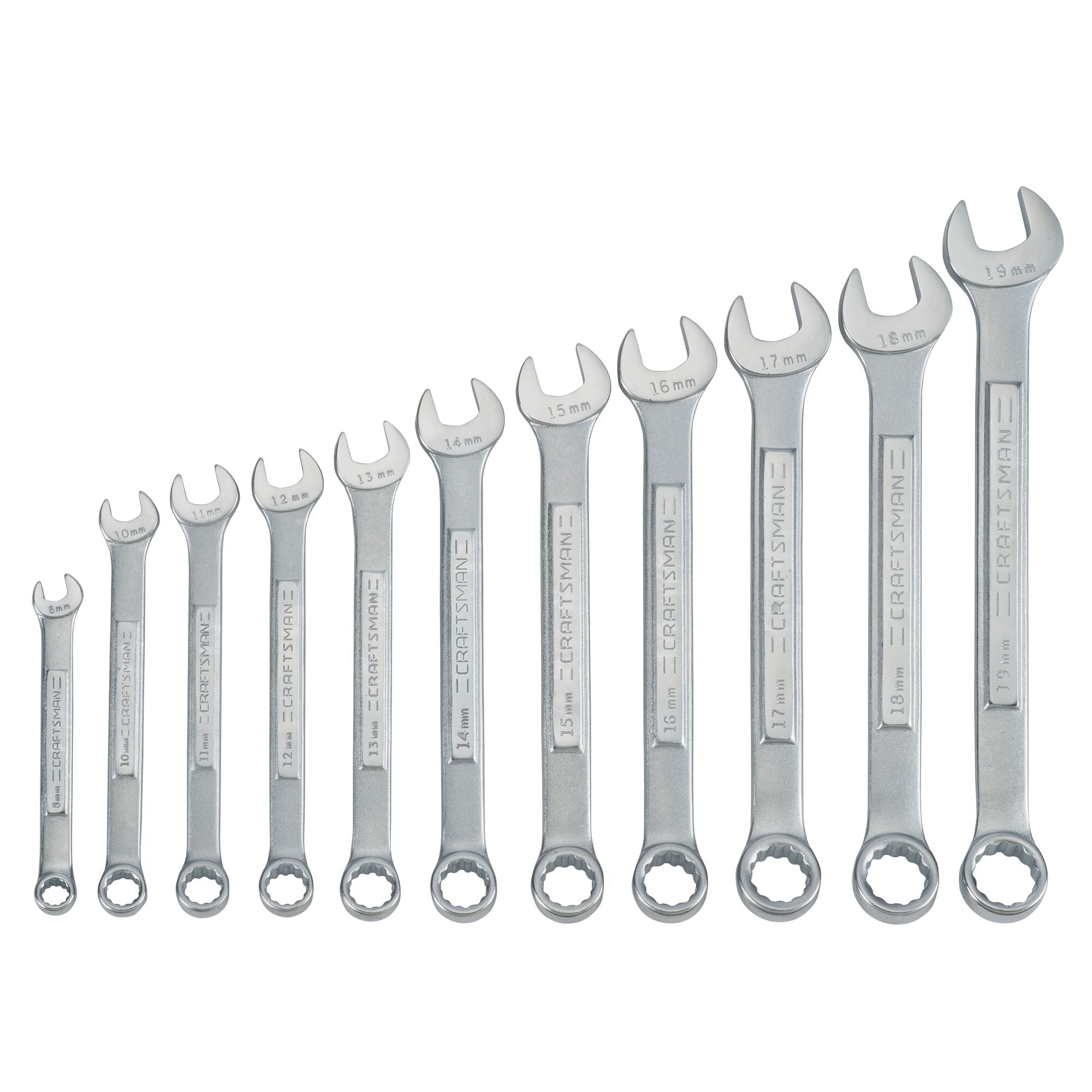 View of CRAFTSMAN Wrenches: Set on white background