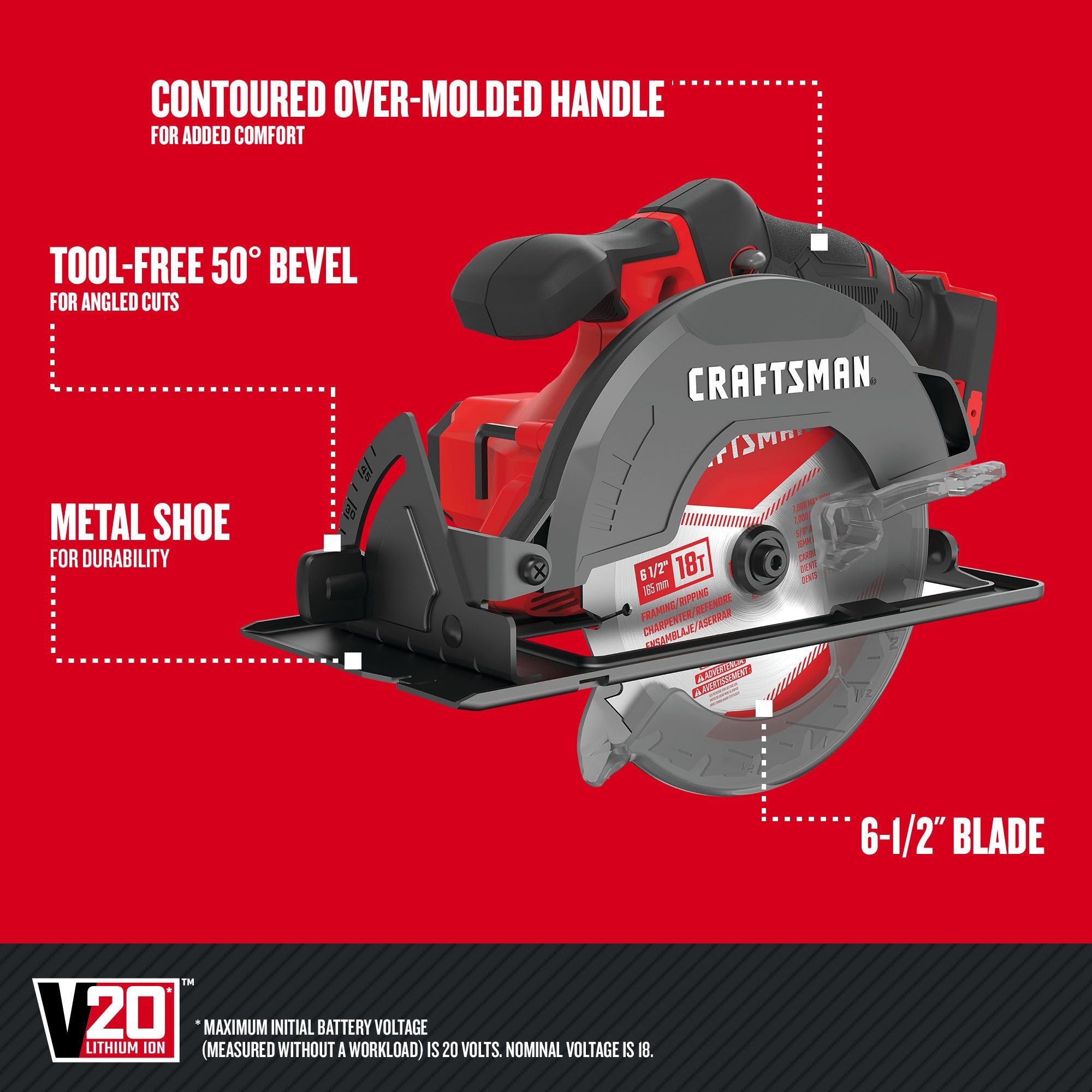 Graphic of CRAFTSMAN Combo Kits: Power Tools highlighting product features