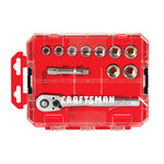 View of CRAFTSMAN Sockets: Set on white background