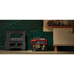 3500 watt portable generator in a storage.