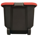 Backside of 50 Gallon latching tote.