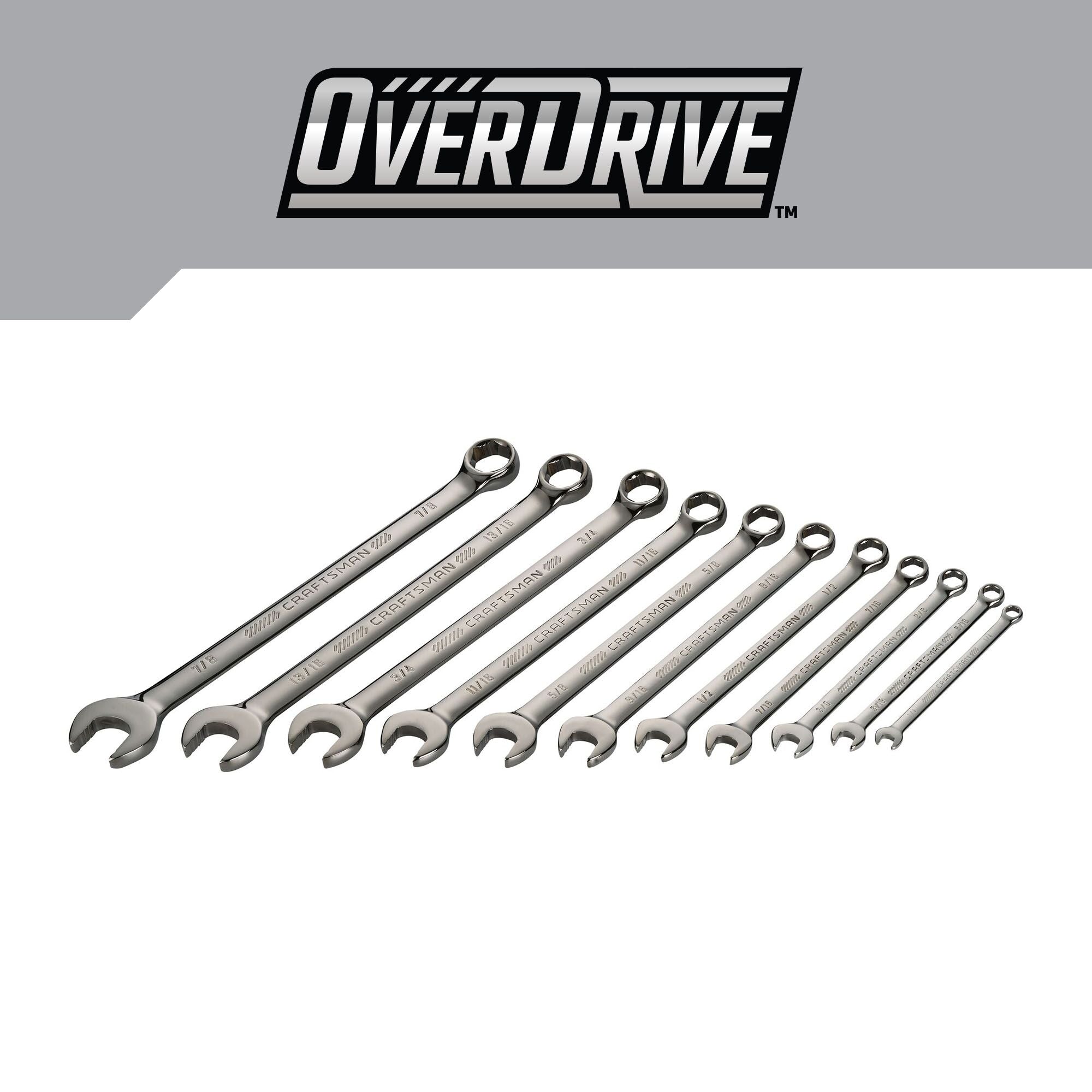 CRAFTSMAN OVERDRIVE 11 PIECE WRENCH SET product on white background