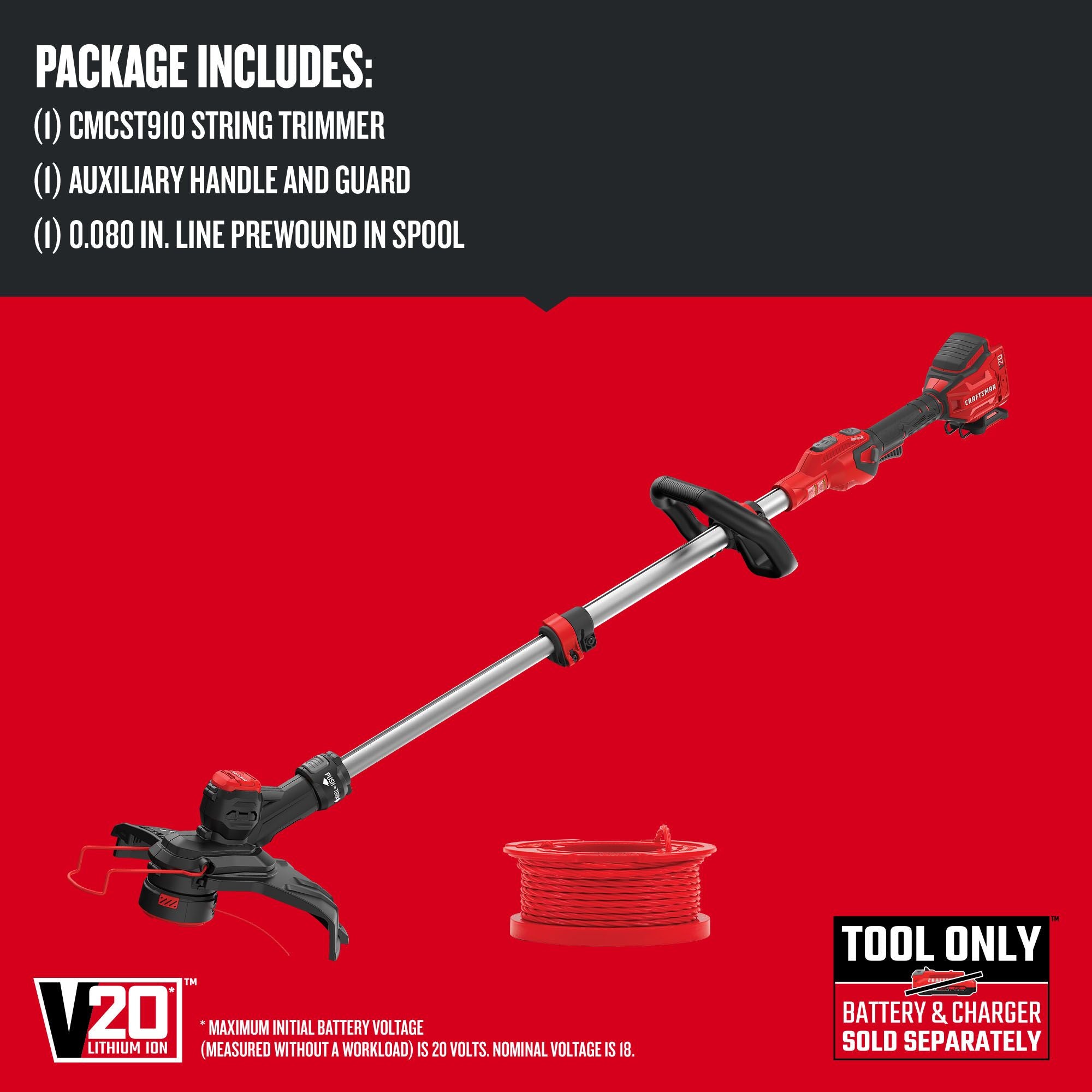 Graphic of CRAFTSMAN String Trimmers highlighting product features