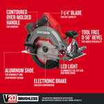 Graphic of CRAFTSMAN Circular Saws highlighting product features